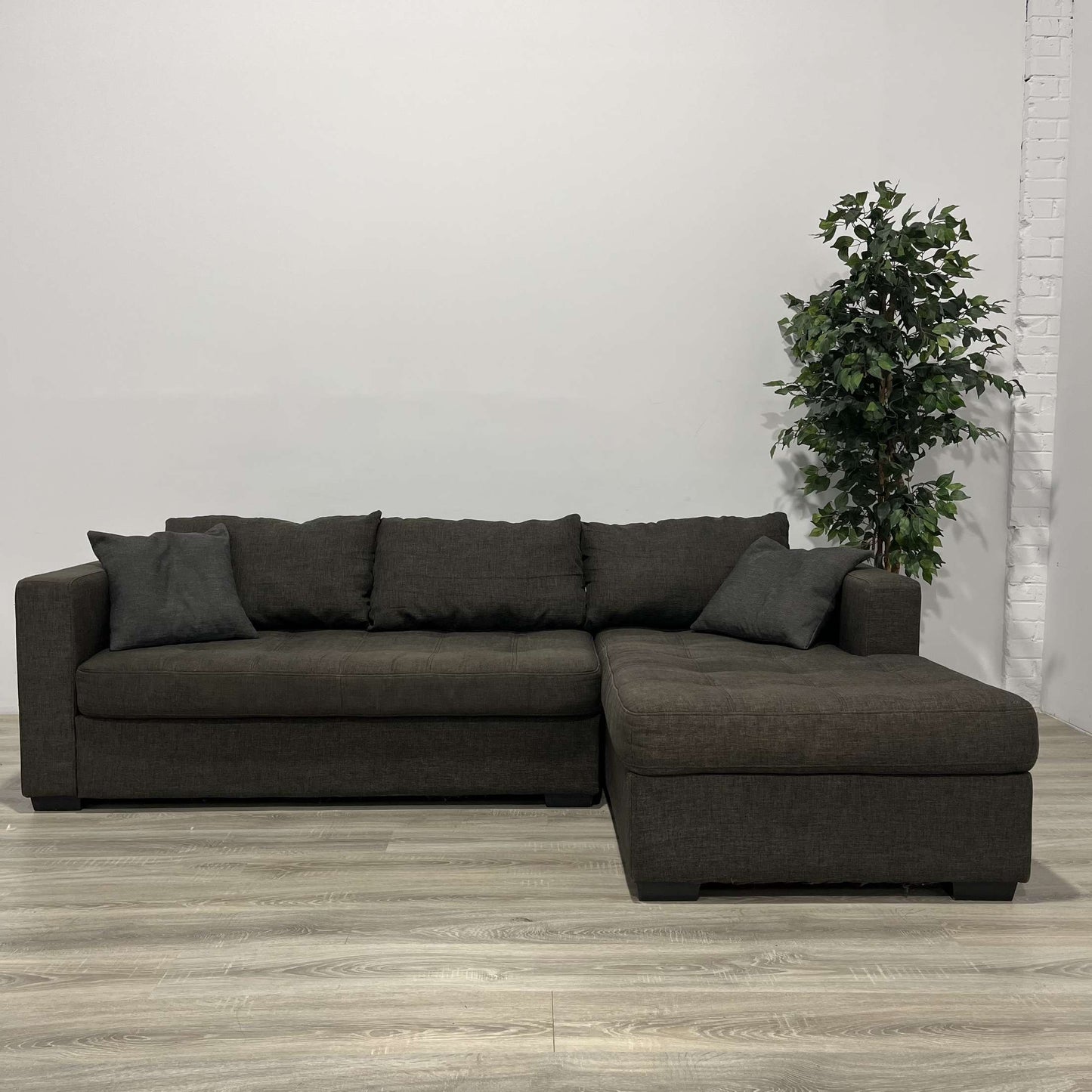 Dark Grey EQ3 Sectional