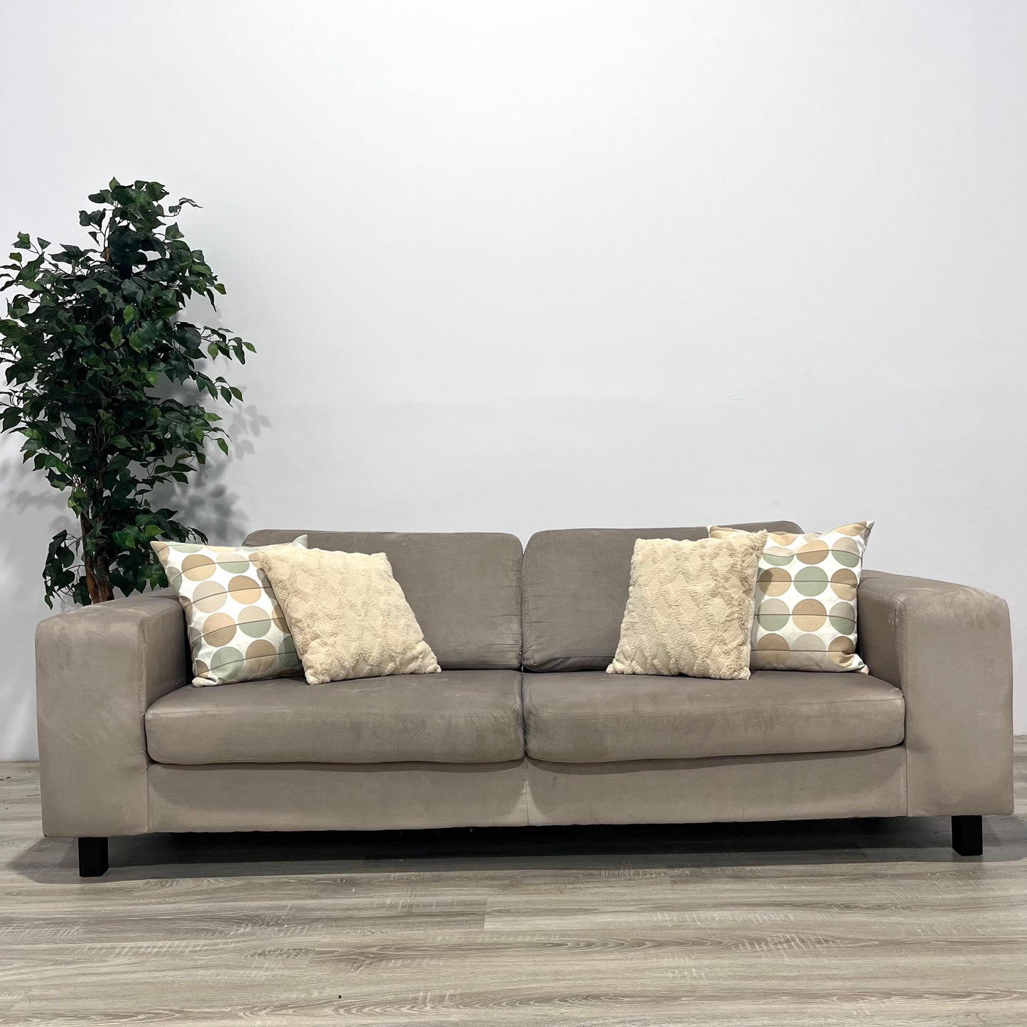 EQ3 Suede-Like Loveseat