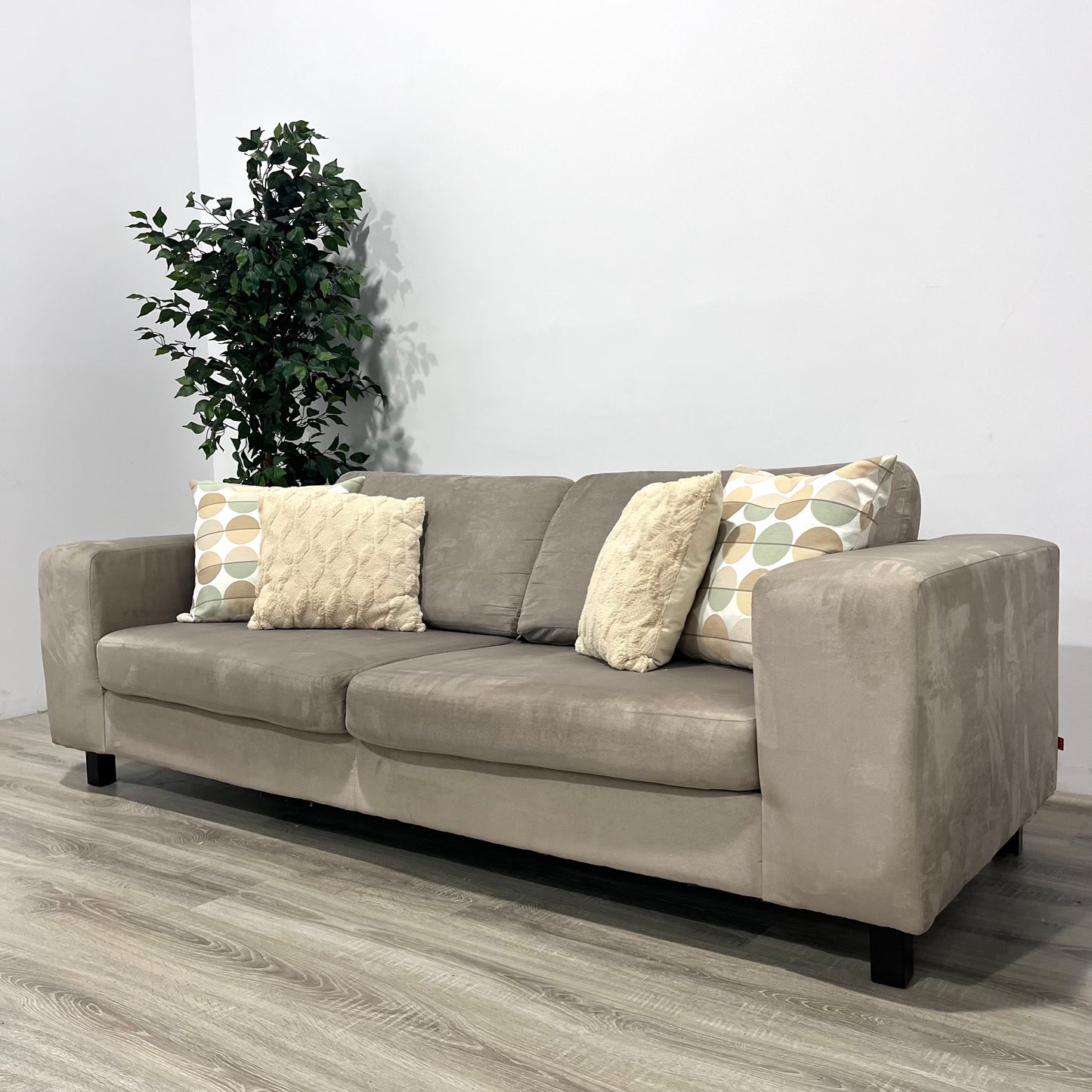EQ3 Suede-Like Loveseat