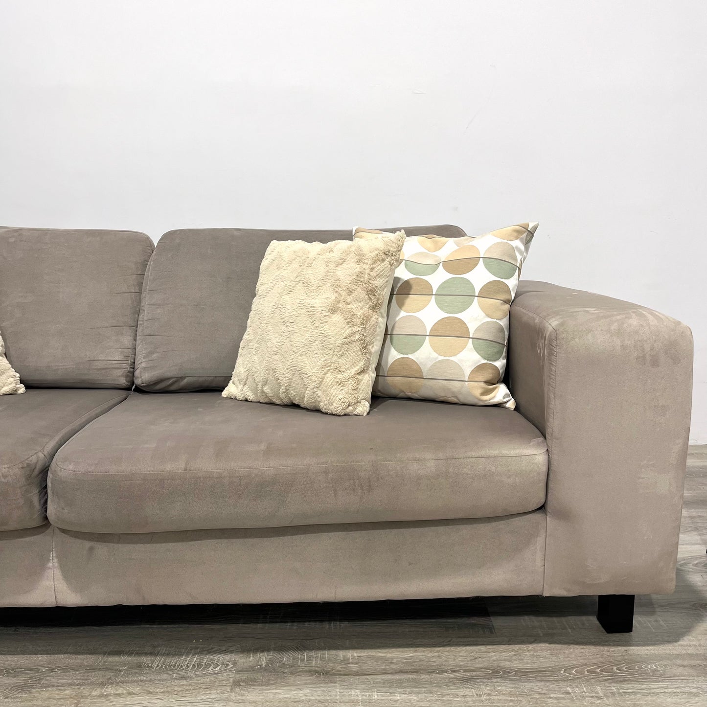 EQ3 Suede-Like Loveseat