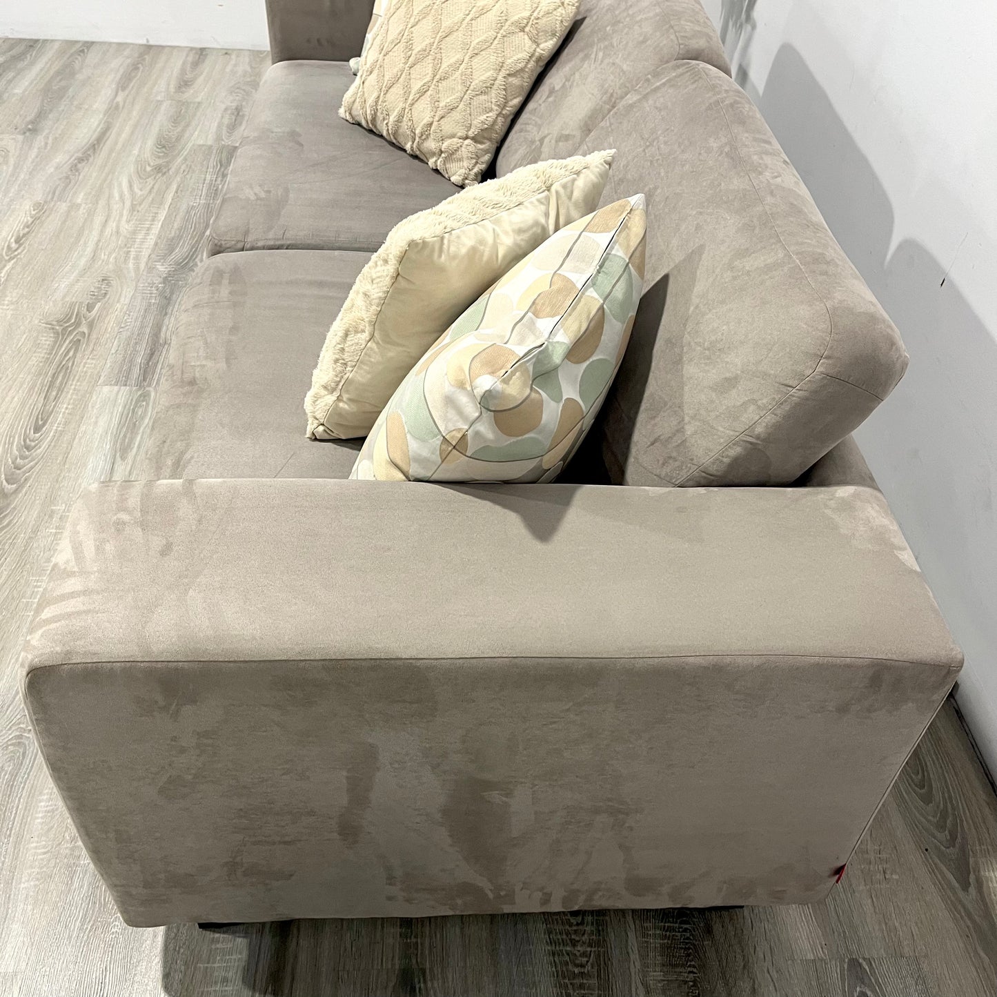 EQ3 Suede-Like Loveseat