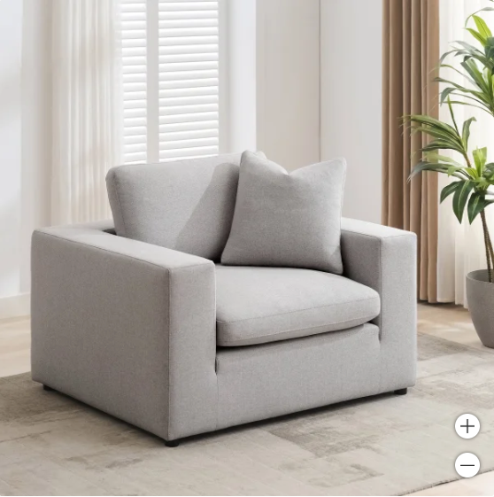 The Light Grey Urban Lounge Chair