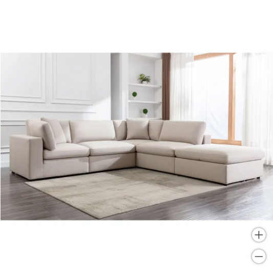 The Double Chaise Beige Urban Lounge