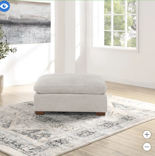 The Grey Lowell Ottoman