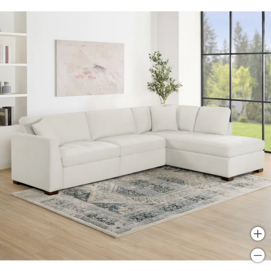 The Cream Right-Facing Reclining Miles