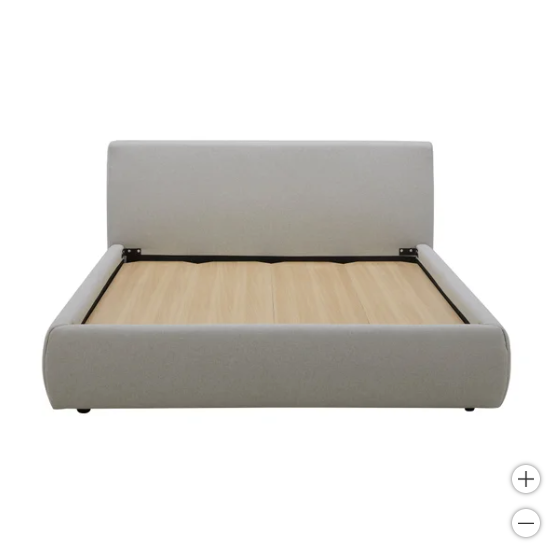 The Grey Flow Queen Bed Frame