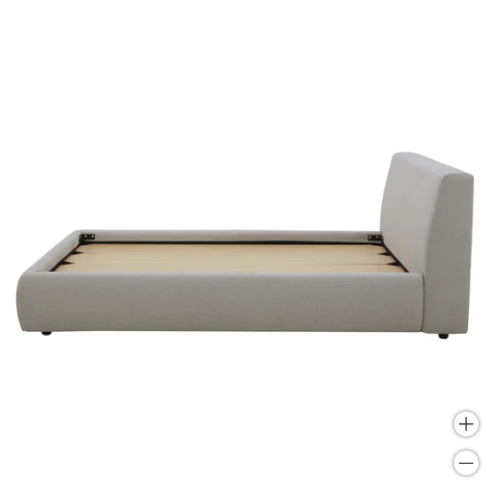 The Grey Flow Queen Bed Frame