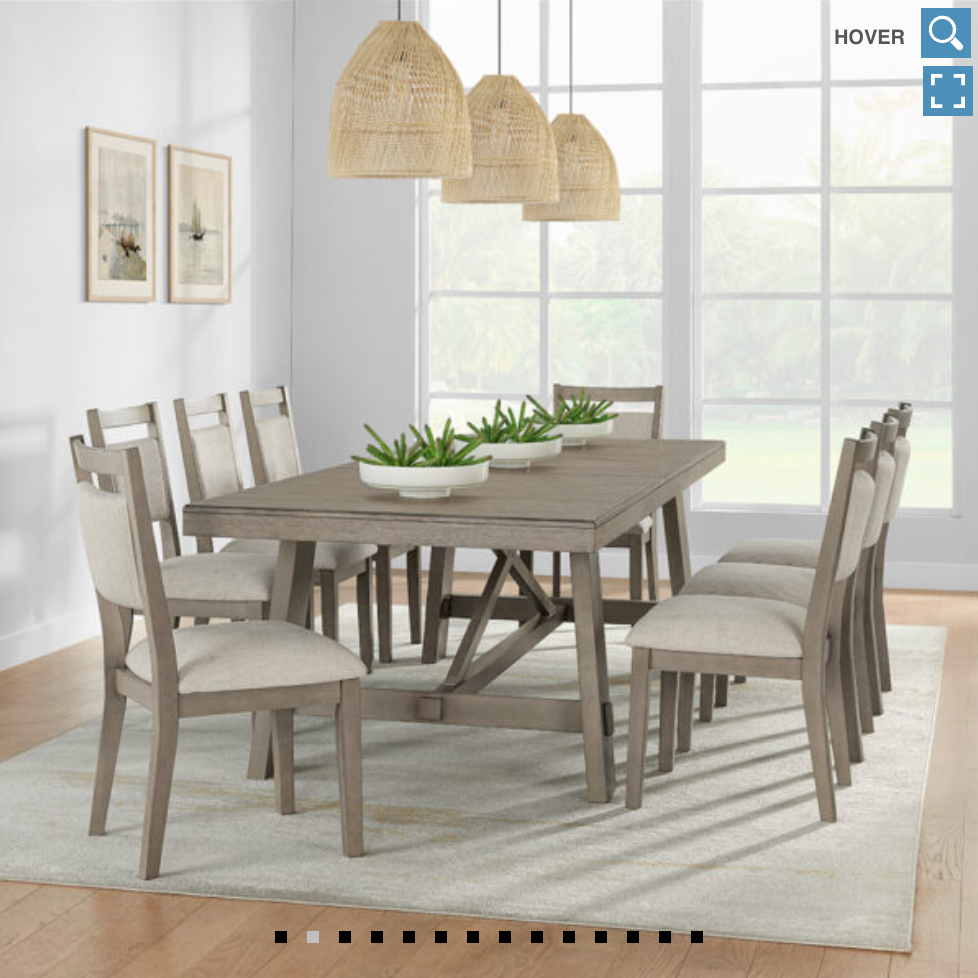 The Greige 9-piece Dining Set