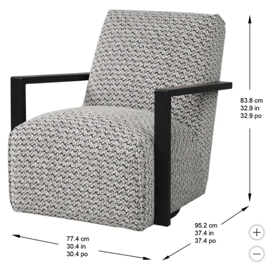 The Black Sierra Swivel Chair