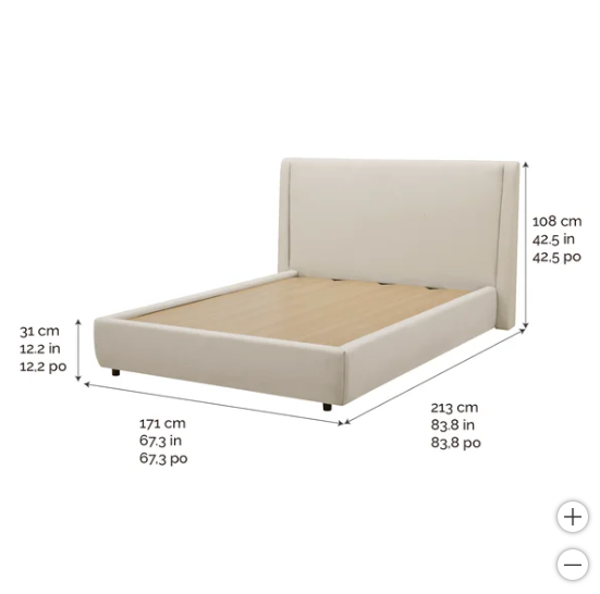 The Rose Double Bed Frame