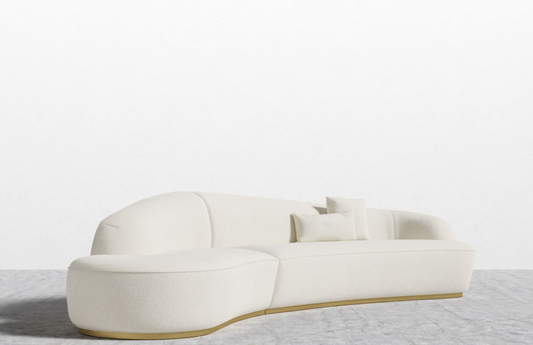 The Reya Curved Sectional - Pearl