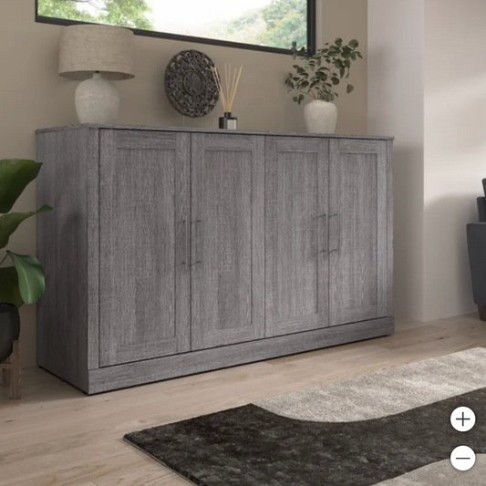 The Allure Queen Cabinet Bed with Mattress