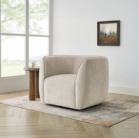 The Elle Fabric Swivel Chair