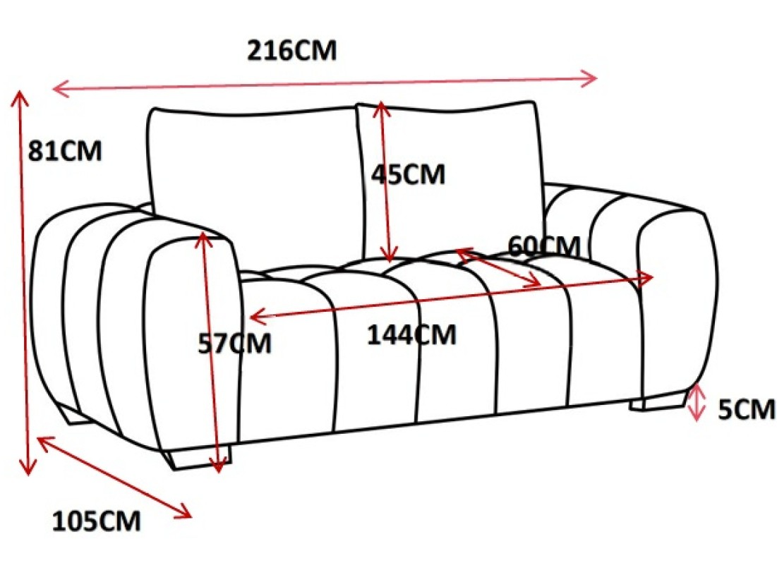 The Beige Ron Sofa