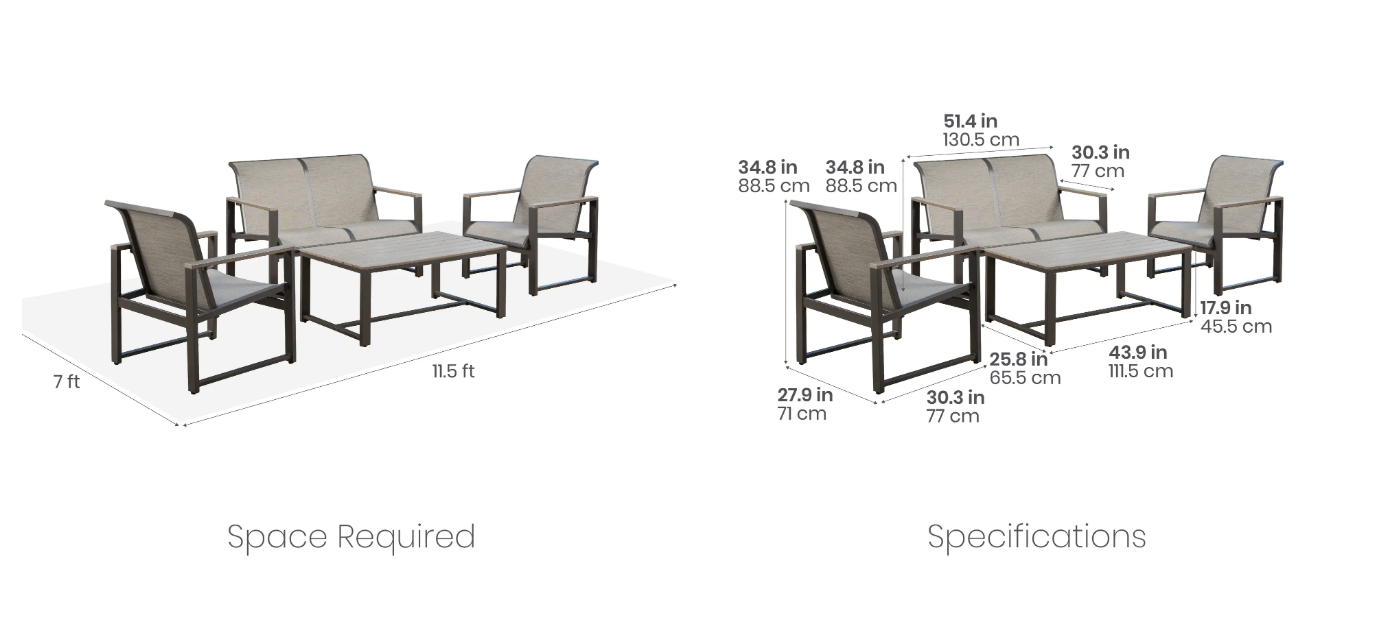 The Helio 4-Piece Patio