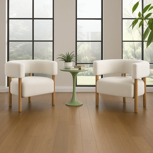 The White Avalon - Wood Legs