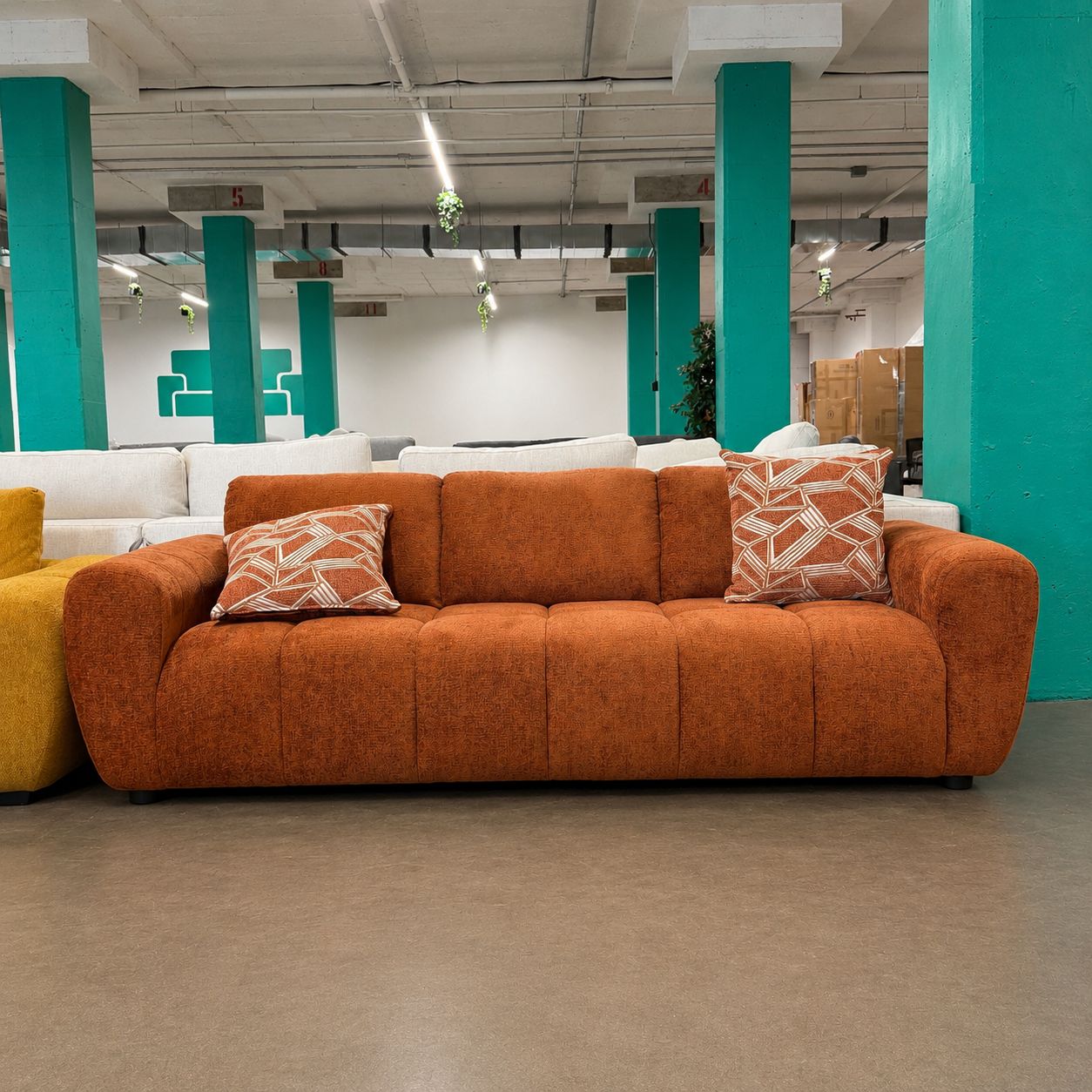 The Orange Tease Sofa & Chair Set