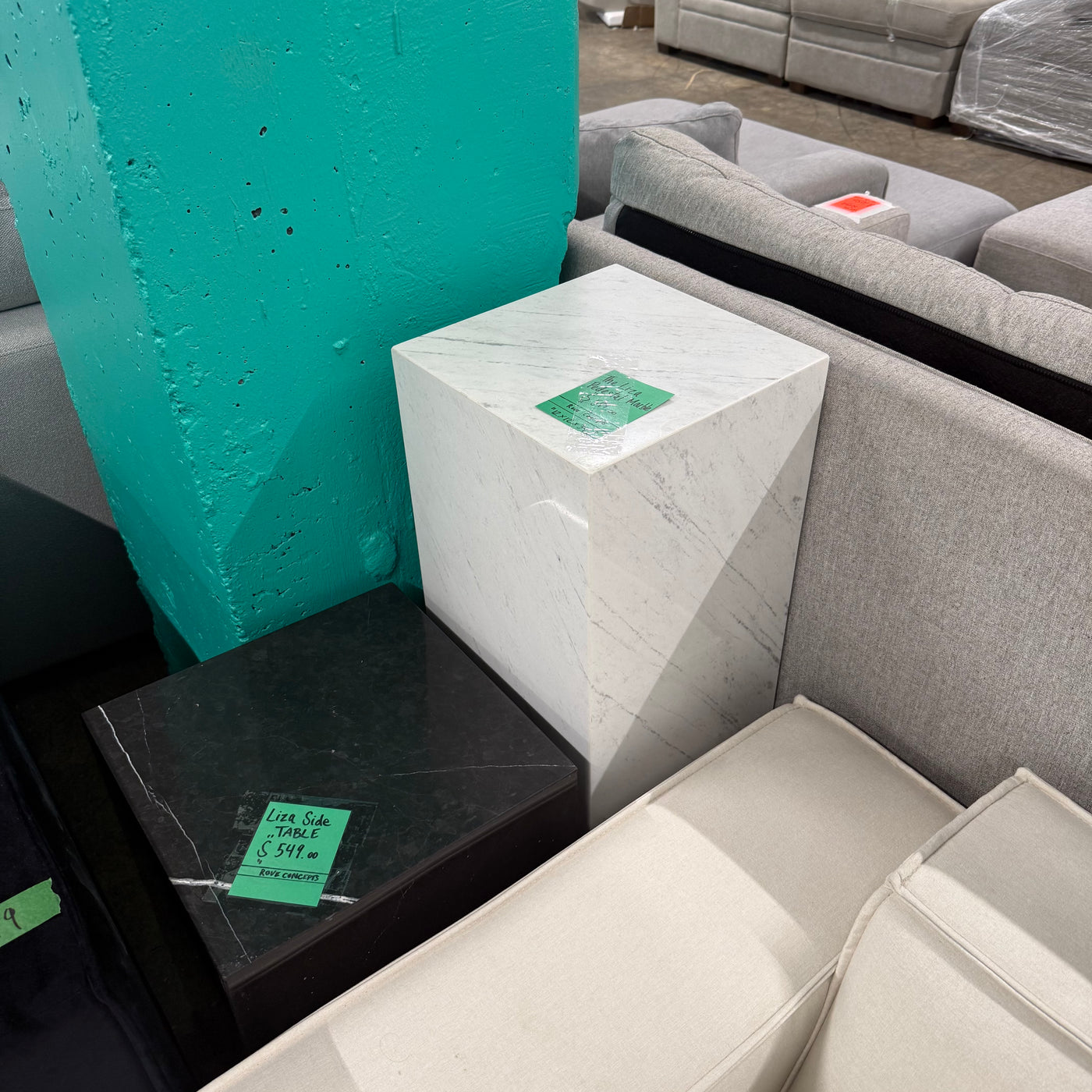 The Liza Pedestal - Marble