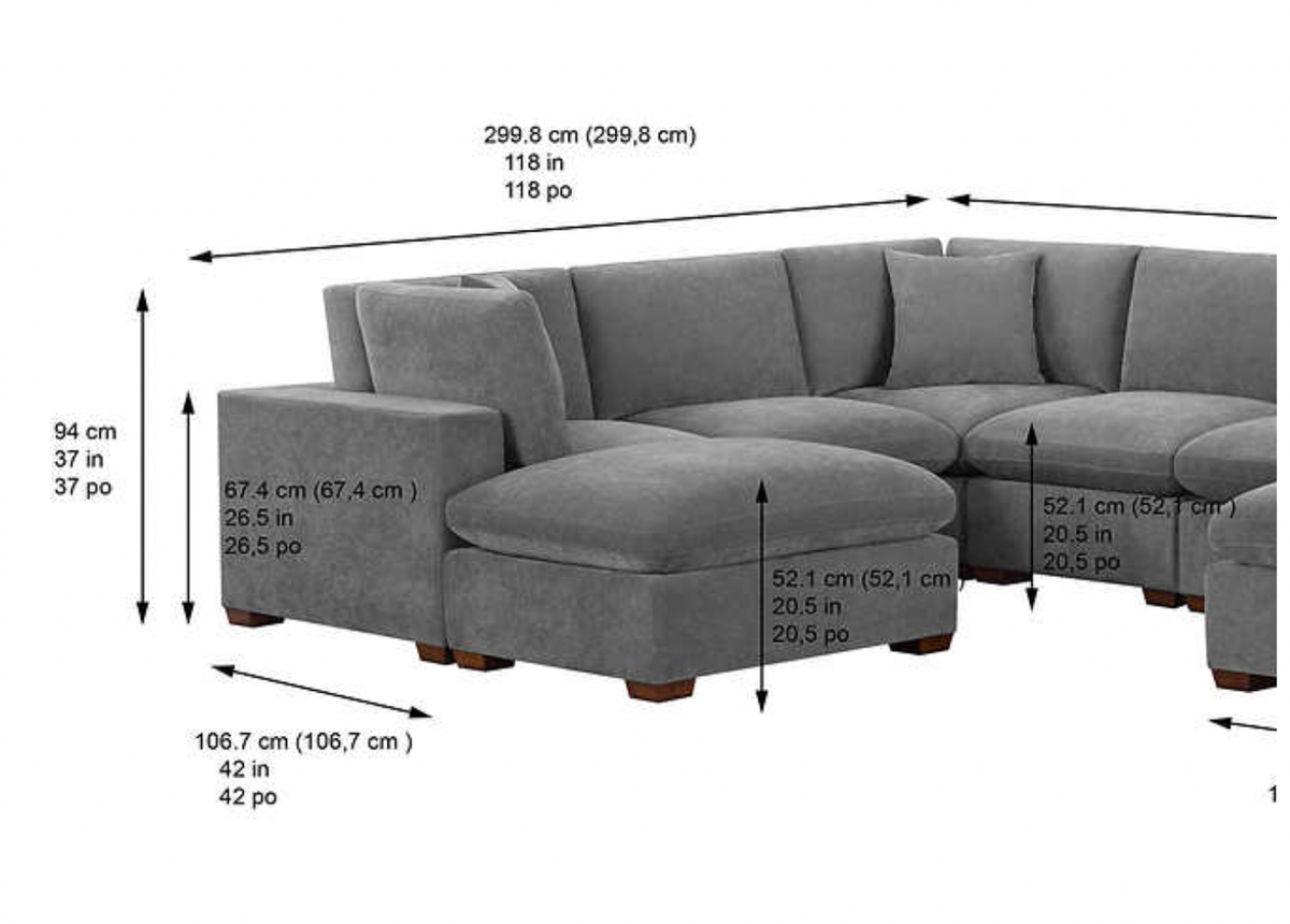 The  8-Piece Dark Grey Lowell
