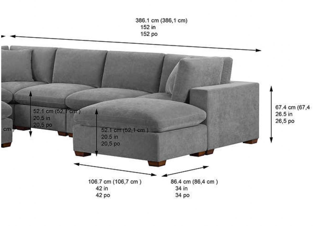 The  8-Piece Dark Grey Lowell