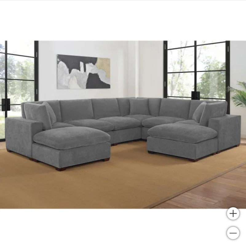 The  7-Piece Dark Grey Lowell