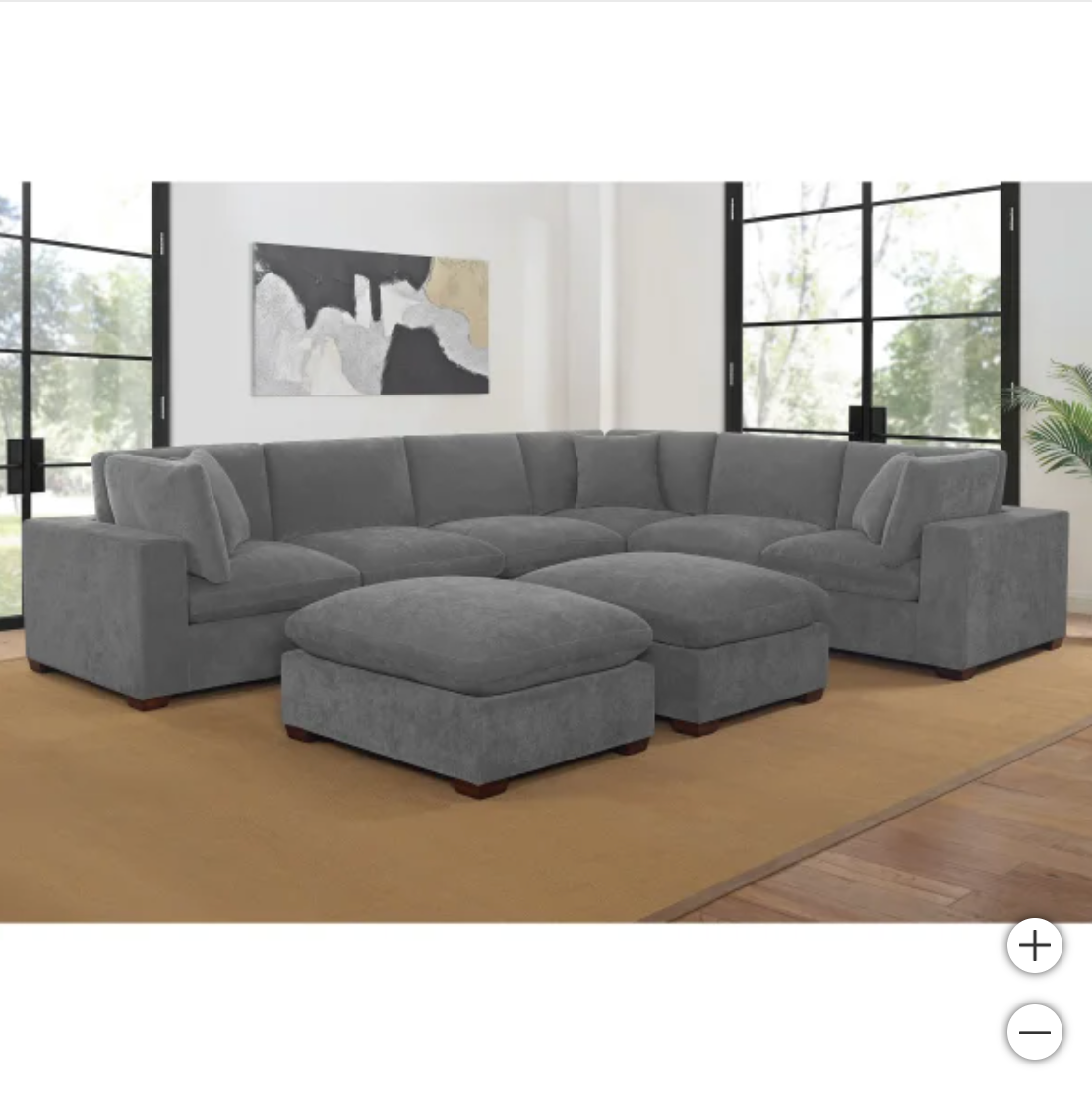 The  8-Piece Dark Grey Lowell