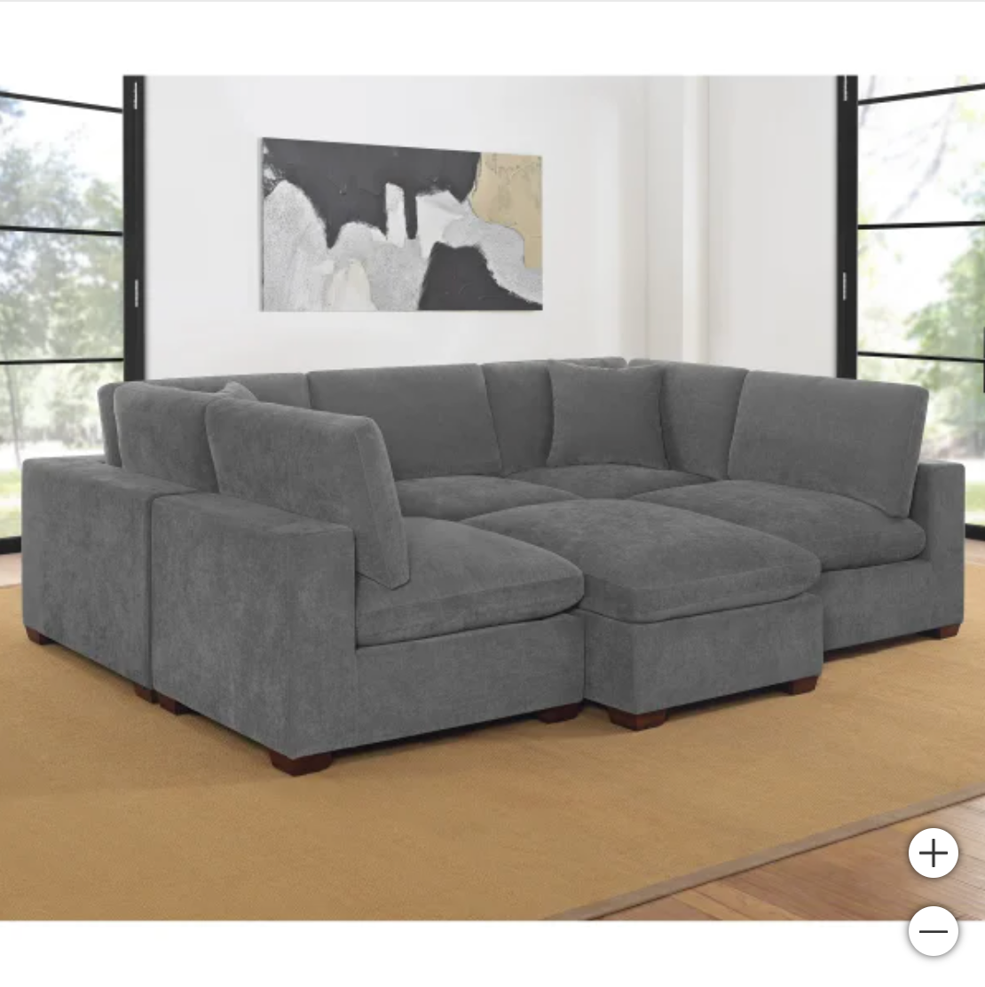 The  8-Piece Dark Grey Lowell