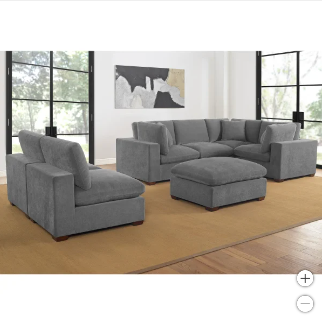 The  8-Piece Dark Grey Lowell