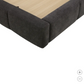 The Dark Grey Zane King Bed Frame
