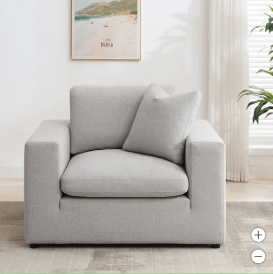 The Light Grey Urban Lounge Chair