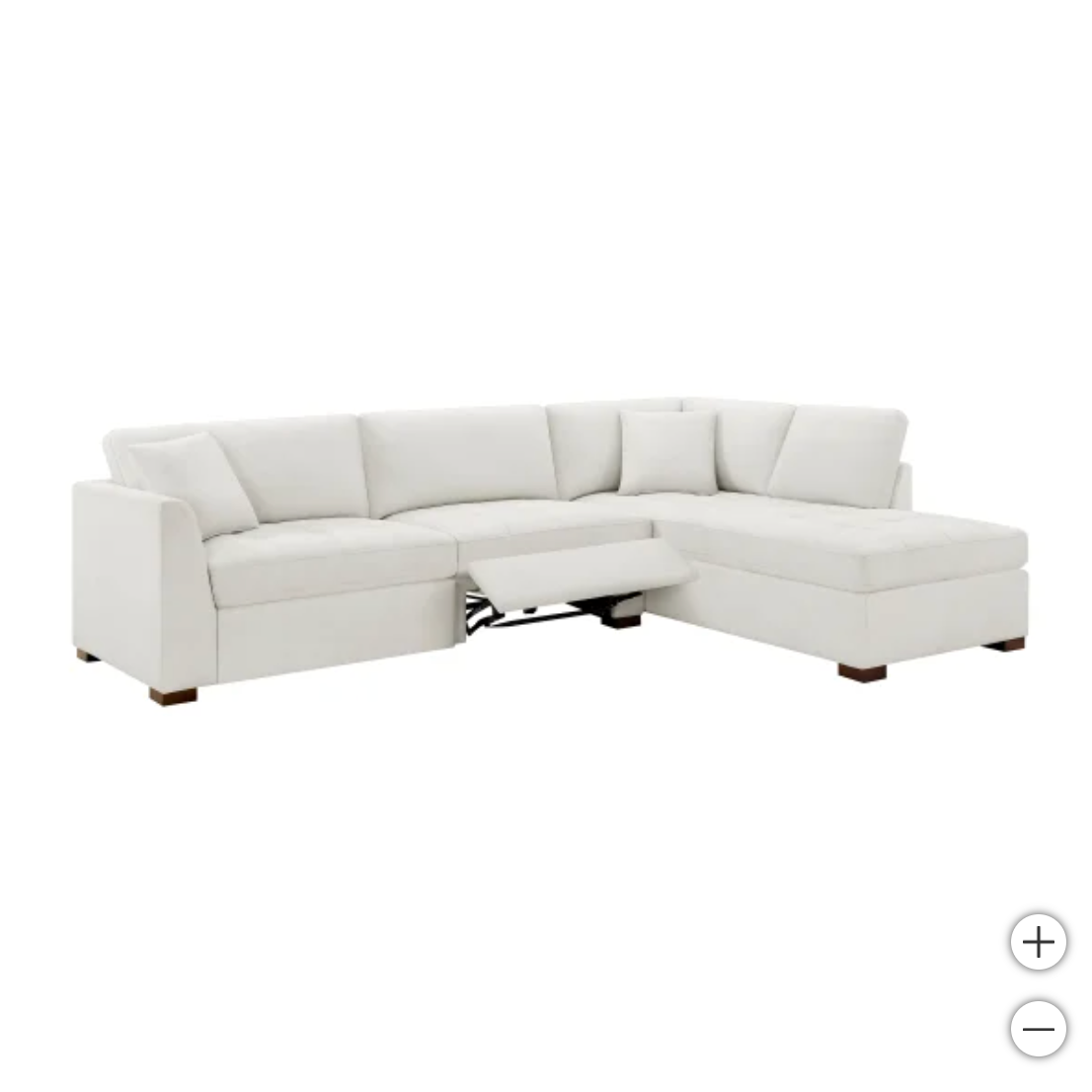The Cream Right-Facing Reclining Miles