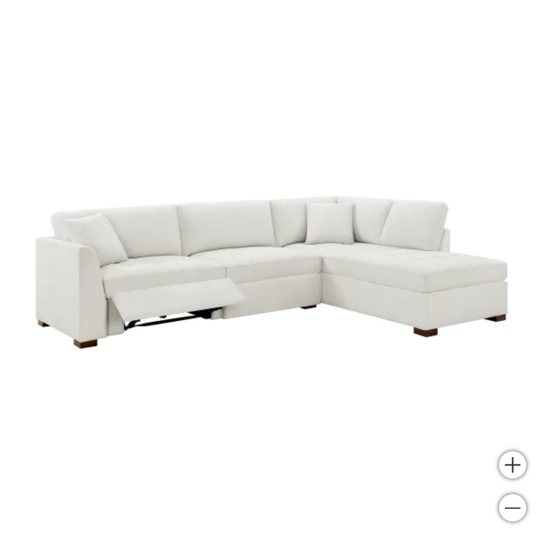 The Cream Right-Facing Reclining Miles