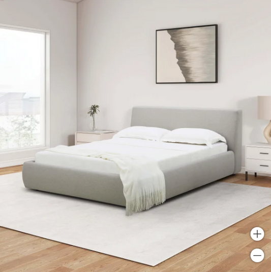 The Grey Flow Queen Bed Frame