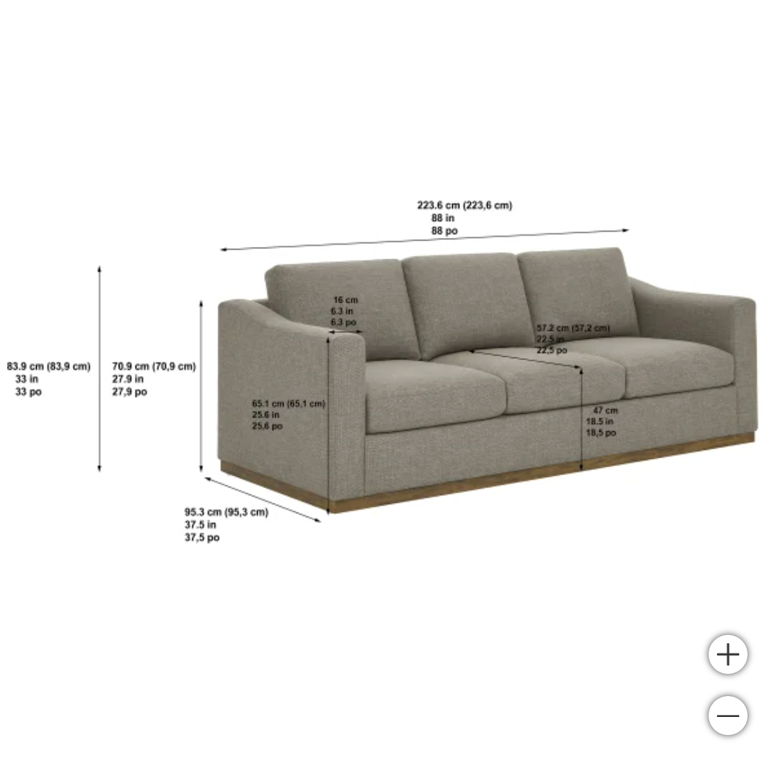 The Dark Gray Murphy Sofa