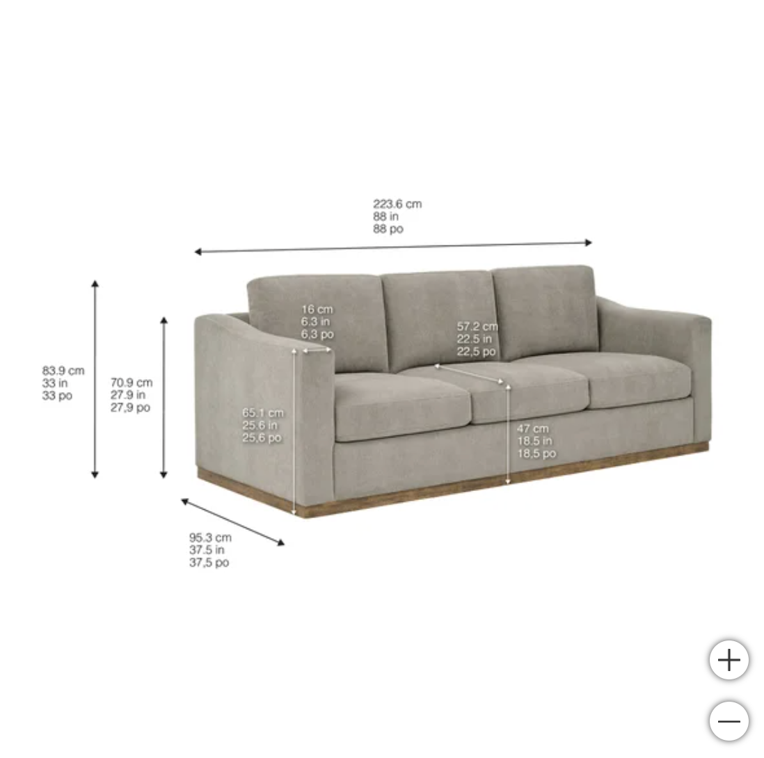 The Taupe Murphy Sofa