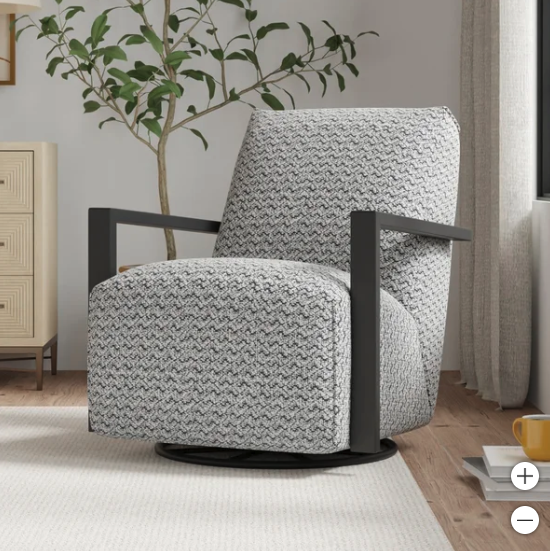 The Black Sierra Swivel Chair