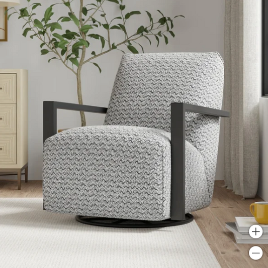 The Black Sierra Swivel Chair
