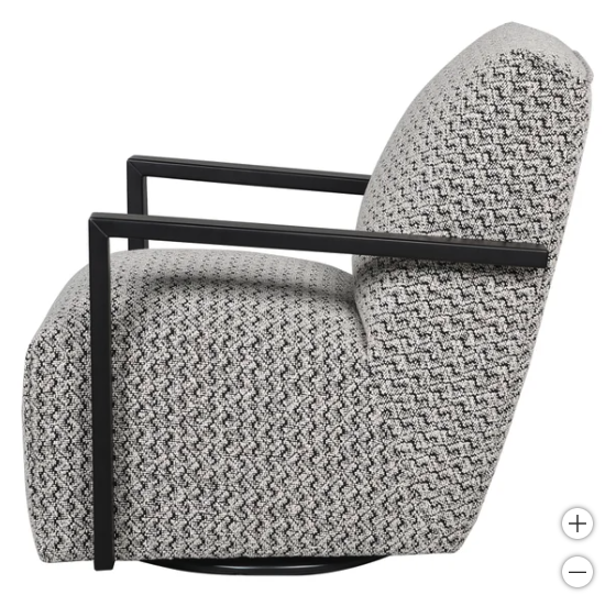 The Black Sierra Swivel Chair
