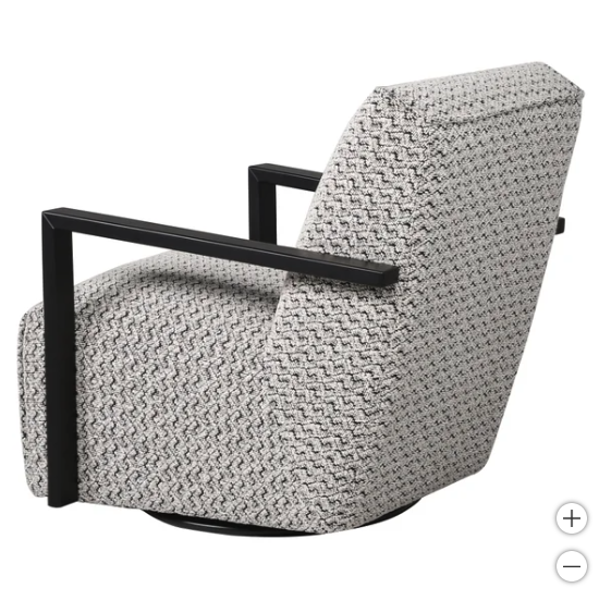 The Black Sierra Swivel Chair