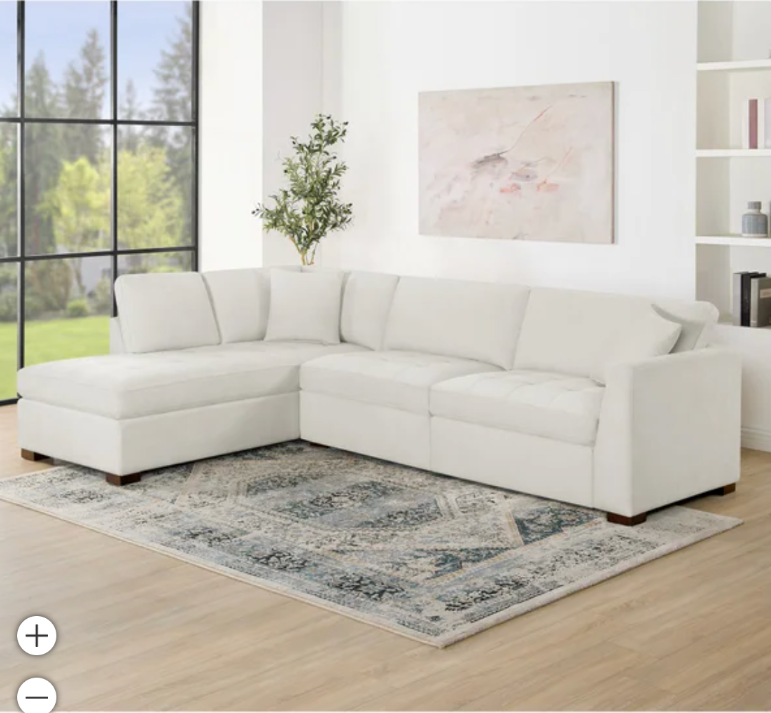 The Cream Left-Facing Reclining Miles