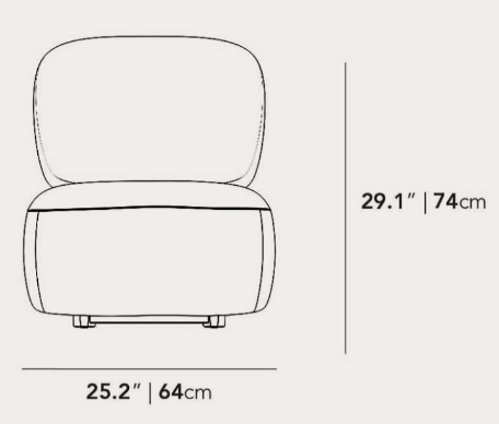 The Toro Lounge Chair - Peral