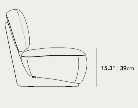 The Toro Lounge Chair - Peral