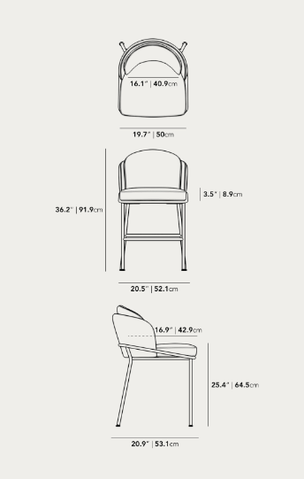 The Angelo Counter Stool - Black