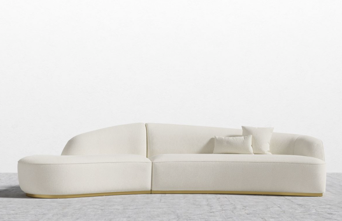 The Reya Curved Sectional - Pearl