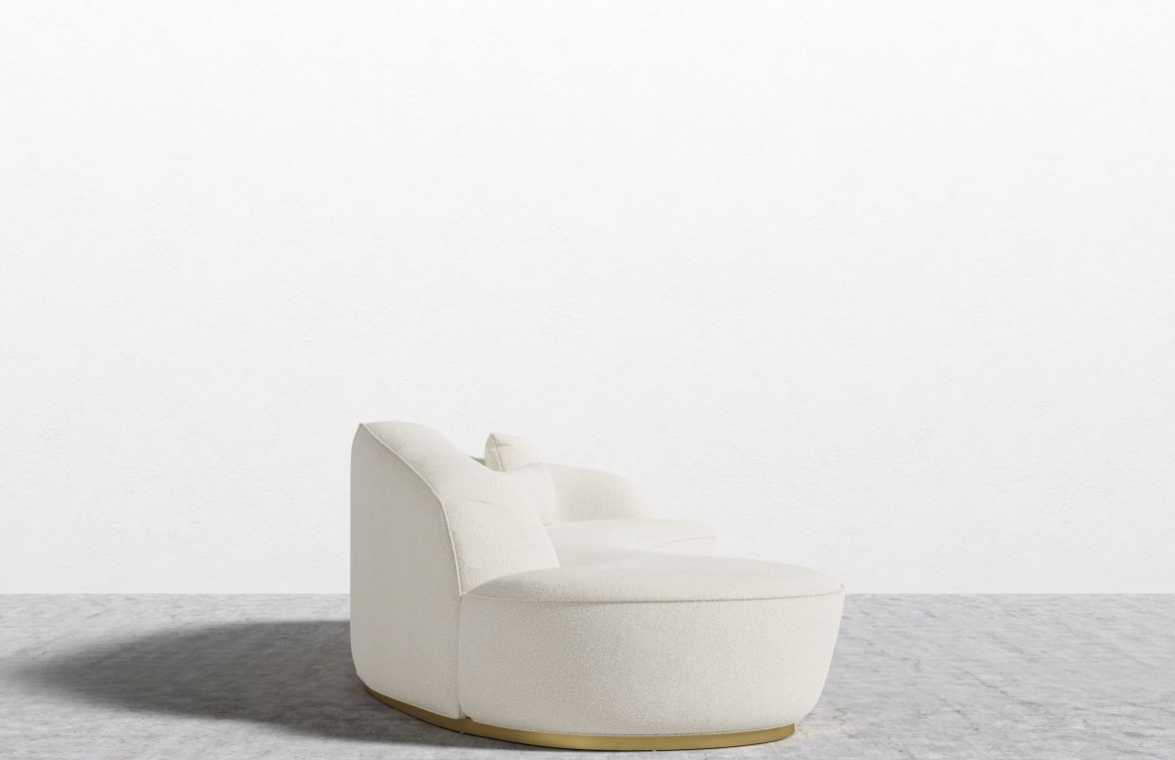 The Reya Curved Sectional - Pearl