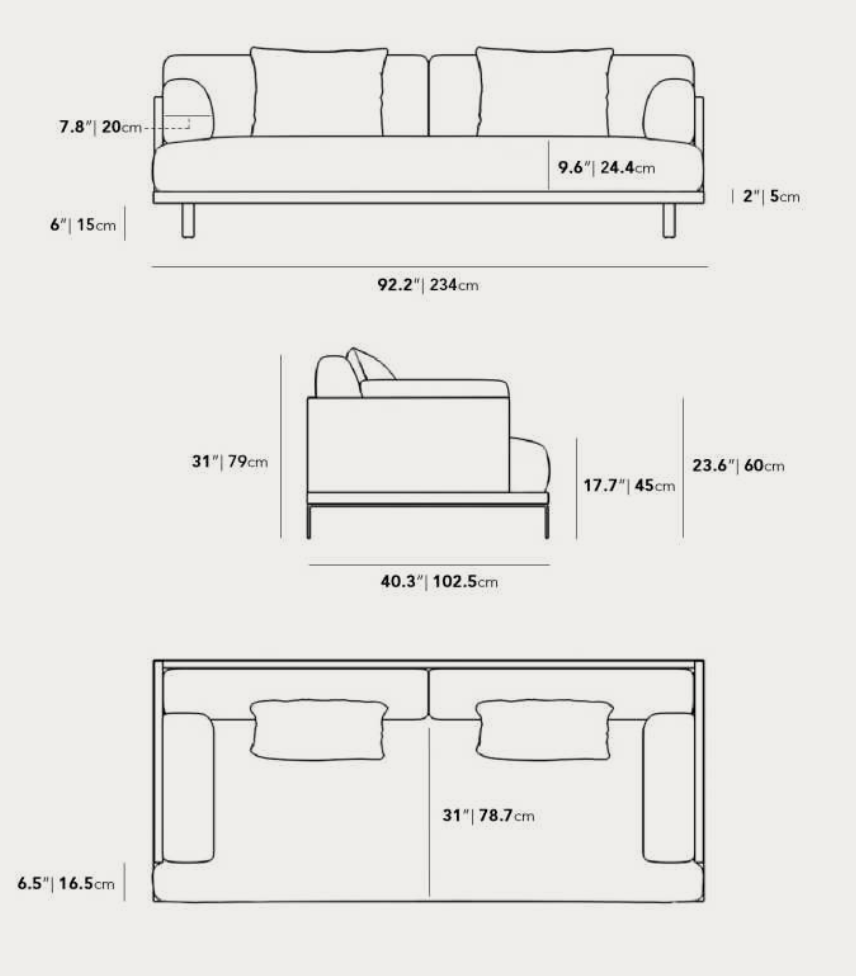 The Maria Sofa - Olive Green
