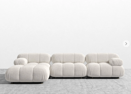 The Belia Sectional Sofa - Pearl