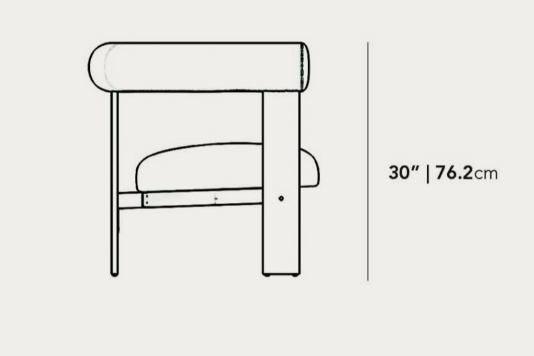 The Tola Lounge Chair - Sage
