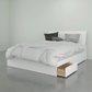 The Nexera Modern Queen Storage Bed Frame