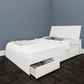 The Nexera Modern Double Storage Bed Frame